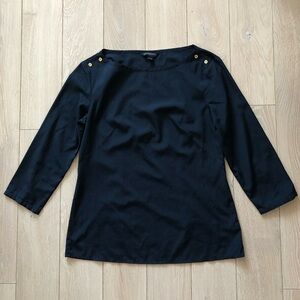 Banana Republic 3/4 Sleeve Blouse in Navy Size S